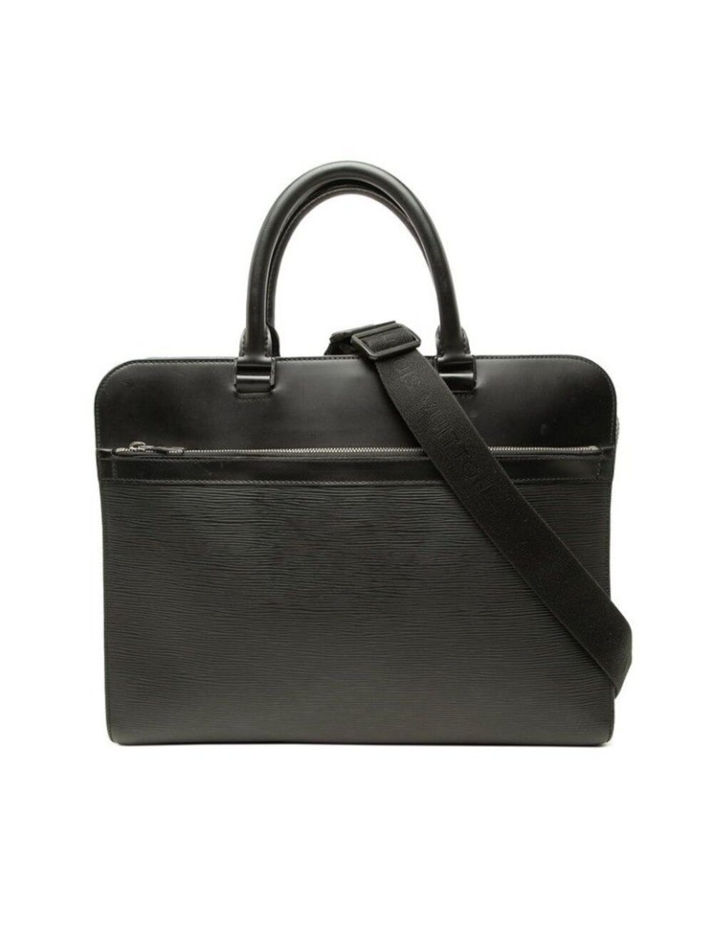 Louis Vuitton Epi Bassano MM Business Shoulder Bag 2-Way Noir Black Leather